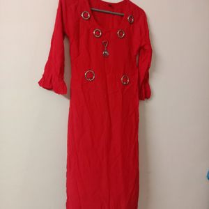 Red Kurta For Women