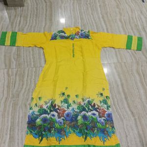 Brand New Yellow Kurti 46 Size For Girls