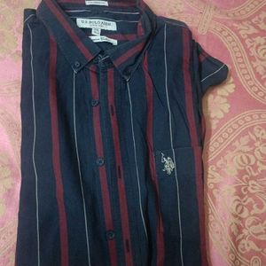 navy blue shirt