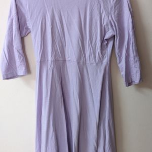 Lavender Coloured Flare Dress (M)