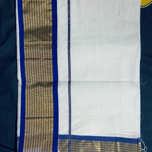 Kerala Kasav Saree Without Blouse