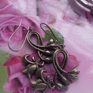 Antique Oxidised Jewellery Rose Motif