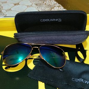 Coolwinks unisex aviator sunglasses with p