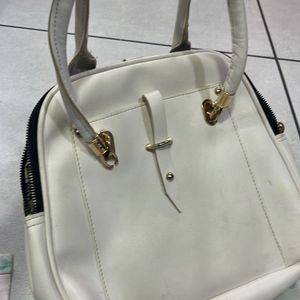 Chic White Tote Bag