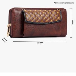 Synthetic Leather Wallet Handbag