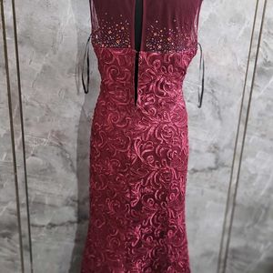 Maroon Long Dress