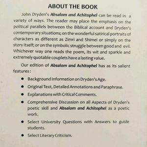 Absalom And Achitophel