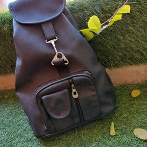 Stylish leather college bag