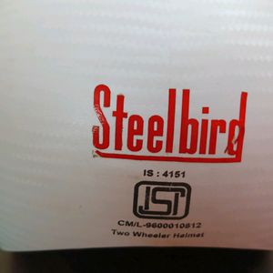 Steelbird White Helmet For Women 🤍⛑️