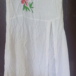 White High Slit Kurta