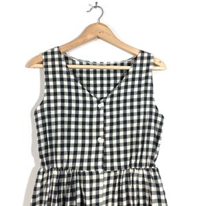 Black&White Checked Dress(Women’s)