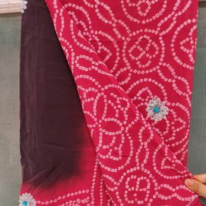 Jaipuri Bandhej Saree