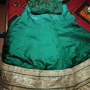 Green Party Wear Lehenga