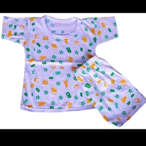 Kids Tishirt And Short Clothing Set