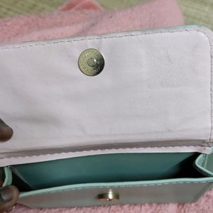 Stylish Pista Green+ Pink  Wallet