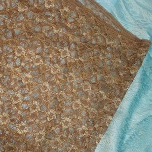 Brown Net Shawl (Dupatta)