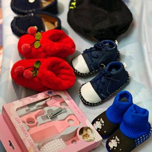 Combo Of Baby Accessories🧦👟🧢