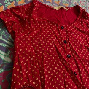 Kurta Aline Red