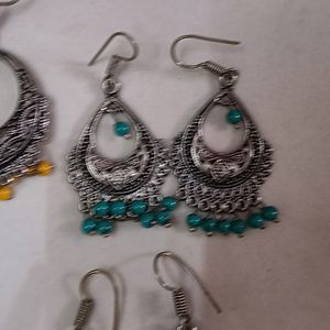 Combo Of 4 Oxidised Earrings.