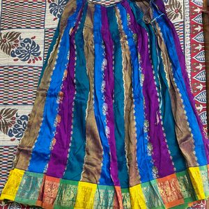 Pattu Skirt And Top