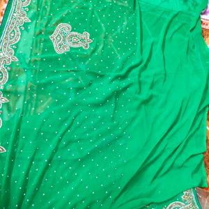 Women Heavy Stone Work Saree