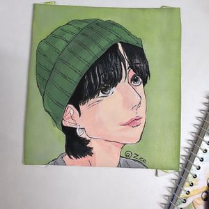 BTS 💜 Jungkook Cartoon Art ( Hand Made )