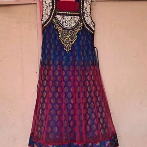 Festive Frock Suit For Teenage In Georgette Fabric