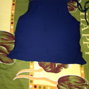 Blue Helter Neck Top