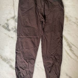 Brown Cargo Joggers