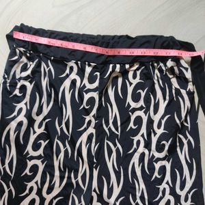 Abstract Printed Stretchable Trousers