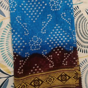 Chunri Print Cotton Saree