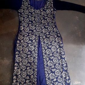 Navy Blue Color 💙 Kurti Tree Lear