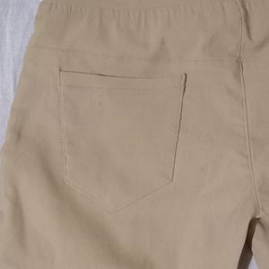 Y2k Vintage Pinteresty Slim Fit Beige Trousers