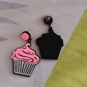 Whimsical Cupcake Earring