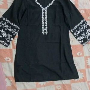 Short Black kurti.