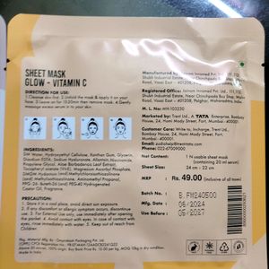 Zudio Combo Sheet Masks