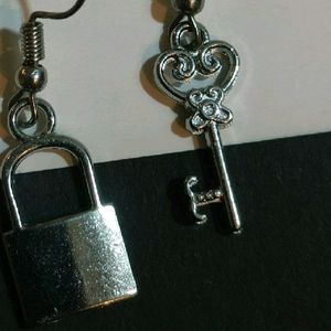 Lock And Key Earrings