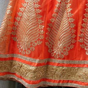 Designer Occasional Embroidery Work Lehnga Choli🧡