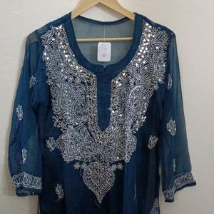 COMBO OF 2 CHIKAN KARI KURTI WITH LINING