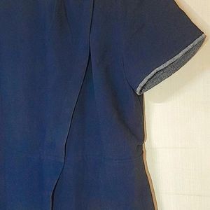 Neavy Blue Korean Top For Women