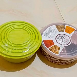 Combo Masala Box +5 Piece Container Set