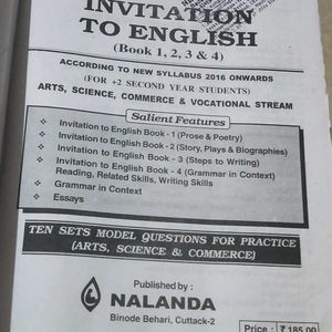 Nalanda English Guide Book For +2 Second Year.