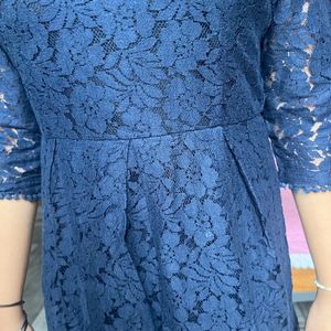 Lace Dress 👗 Dark Blue- Small to Medium