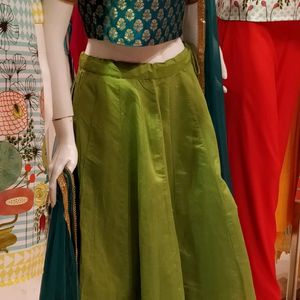 Green Lehenga With Dupatta