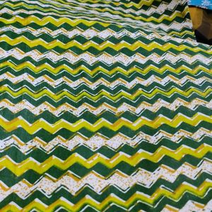 Pure Cotton Fabric Chevron Pattern