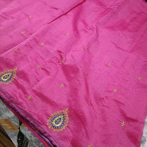 Cotton Silk Embroidered Saree