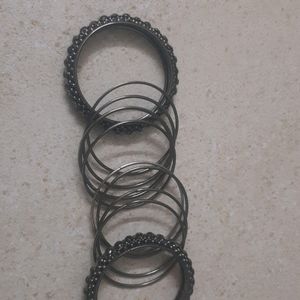 Black Metal Bangles