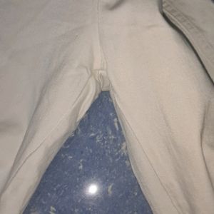 White Stretchable Pants Like New