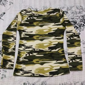 Women Camouflage Top