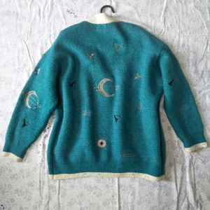 Vintage Embroidered Knitted Cardigan